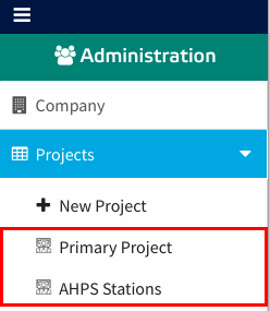 Administration - Projects